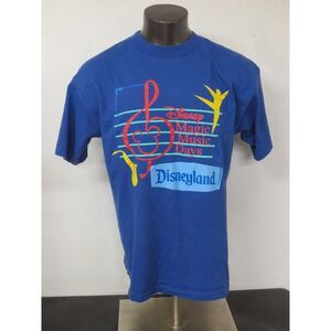 Vtg DISNEYLAND Disney T Shirt‎ Blue Magic Music Days Cotton Murina USA XL